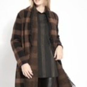 Lysse Alice Fringe Sweater Coat NWT